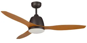 Martec Elite (1200mm) 48" Ceiling Fan With ABS Blades And 20W LED CCT Dimmable Light Old Bronze With Merbau by Martec, a Ceiling Fans for sale on Style Sourcebook