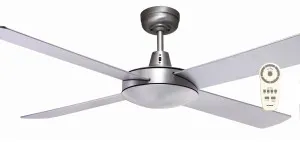 Martec Lifestyle DC 52" Ceiling Fan With Remote Brushed Aluminium by Martec, a Ceiling Fans for sale on Style Sourcebook