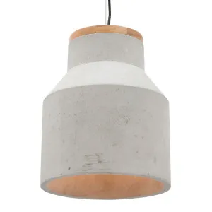 Moby Timber And Concrete Industrial Pendant Light Large by Mercator, a Pendant Lighting for sale on Style Sourcebook