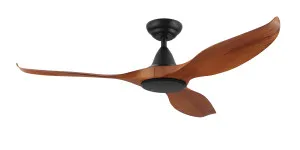 Eglo Noosa 60" 3 Blade DC Indoor/Outdoor Ceiling Fan With Remote Control Teak and Black by Eglo, a Ceiling Fans for sale on Style Sourcebook