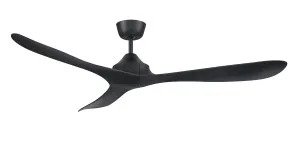 Mercator Juno 56" (1420mm) Indoor/Outdoor Ceiling Fan with Remote Black by Mercator, a Ceiling Fans for sale on Style Sourcebook