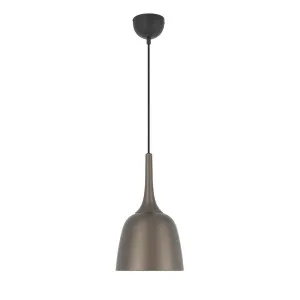 Telbix Polk Brushed Bronze & Black Shade Pendant Light (E27) Small by Telbix, a Pendant Lighting for sale on Style Sourcebook