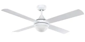 Eglo Stradbroke 48" DC ABS Indoor/Outdoor Ceiling Fan with E27 Light White by Eglo, a Ceiling Fans for sale on Style Sourcebook