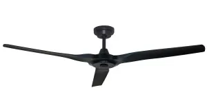 Hunter Pacific Radical 3 Indoor/Outdoor 60" 3 Blade DC Ceiling Fan With Remote Matte Black by Hunter Pacific, a Ceiling Fans for sale on Style Sourcebook