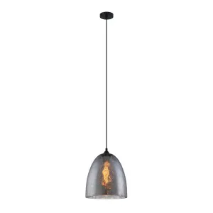 CLA Chuva 1 Light Smoke Glass Pendant Light (E27) Ellipse by Compact Lamps Australia, a Pendant Lighting for sale on Style Sourcebook