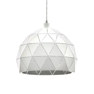 Eglo Roccaforte White Pendant Light 400mm by Eglo, a Pendant Lighting for sale on Style Sourcebook