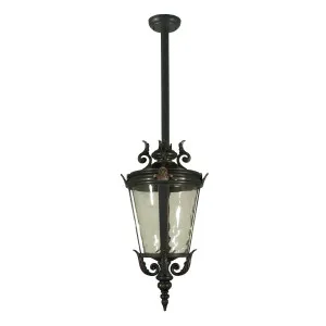 Medium Rod IP44 Lode Albany Pendant Light Antique Bronze by Lode International, a Pendant Lighting for sale on Style Sourcebook