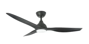 Martec Avoca Smart WiFi 52" (1320mm) Ceiling Fan with 20W LED Light and Remote Black by Martec, a Ceiling Fans for sale on Style Sourcebook