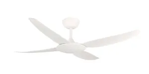 Brilliant Amari 52" (1320mm) Indoor/Outdoor Coastal Ceiling Fan and Remote White by Brilliant, a Ceiling Fans for sale on Style Sourcebook