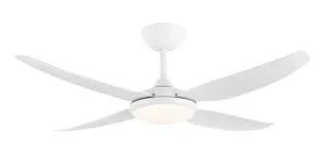 Brilliant Amari 52" (1320mm) Indoor/Outdoor Coastal Ceiling Fan with 24W CCT LED Light and Remote White by Brilliant, a Ceiling Fans for sale on Style Sourcebook