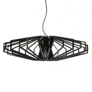 Black Fiorentino Agry Veneer Pendant Light (E27) Large by Fiorentino, a Pendant Lighting for sale on Style Sourcebook