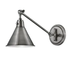 Hinkley Vintage Small Swing Adjustable Wall Sconce (E27) Antique Polished Nickel by Hinkley, a Spotlights for sale on Style Sourcebook