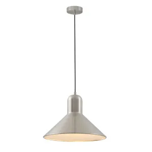 Telbix Matteo Dome Pendant (E27) Nickel by Telbix, a Pendant Lighting for sale on Style Sourcebook