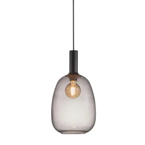 Nordlux Alton 23 Hand-Crafted Glass Oblong Pendant (E27) Black by Nordlux, a Pendant Lighting for sale on Style Sourcebook