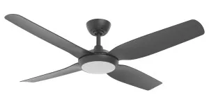 Martec Smart Viper 52" DC 4 Bladed Ceiling Fan With 18W CCT LED Dimmable Light & Remote Black by Martec, a Ceiling Fans for sale on Style Sourcebook