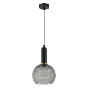 CLA Pelota Segmented Wine Glass Pendant (E27) Smokey Black by Compact Lamps Australia, a Pendant Lighting for sale on Style Sourcebook