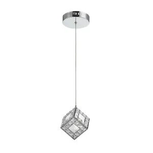 Luxsion Lighting Tesseract CCT LED Crystal Pendant Light 1 Light by Luxsion Lighting, a Chandeliers for sale on Style Sourcebook