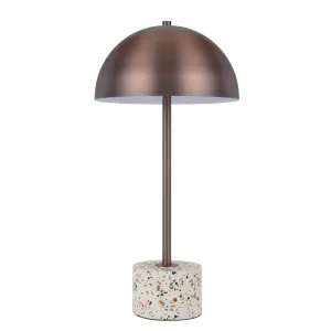 Telbix Domez Table Lamp (E27) White Terrazzo by Telbix, a Table & Bedside Lamps for sale on Style Sourcebook