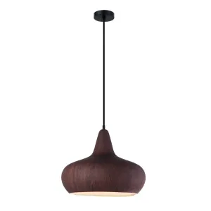 Black Walnut CLA Ligna Pendant (E27) Wine Glass by Compact Lamps Australia, a Pendant Lighting for sale on Style Sourcebook