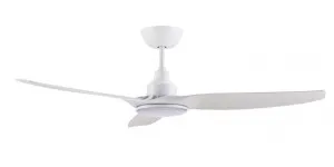 Ventair Skyfan 52" Double Insulated DC Ceiling Fan with 20W Tri Colour LED Light and Remote White by Ventair, a Ceiling Fans for sale on Style Sourcebook