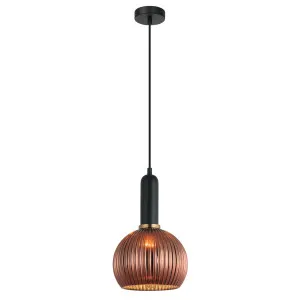 CLA Vintaj Ribbed Wine Glass Pendant (E27) Copper by Compact Lamps Australia, a Pendant Lighting for sale on Style Sourcebook