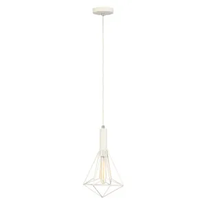 CLA Whiteband Modern Pendant Light (E27) Angled by Compact Lamps Australia, a Pendant Lighting for sale on Style Sourcebook