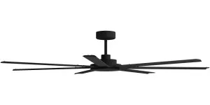 Calibo Alula 80" (2032mm) 7 Blade Indoor/Outdoor DC Ceiling Fan & Remote Black by Calibo, a Ceiling Fans for sale on Style Sourcebook