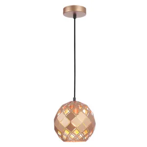 CLA Tuile Small Pendant (E27) Champagne by Compact Lamps Australia, a Pendant Lighting for sale on Style Sourcebook