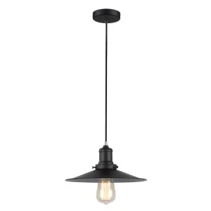 Black CLA Piatto Pendant (E27) Small by Compact Lamps Australia, a Pendant Lighting for sale on Style Sourcebook