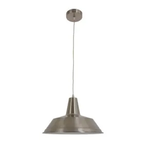 CLA Divo Angled Dome Pendant (E27) Satin Chrome by Compact Lamps Australia, a Pendant Lighting for sale on Style Sourcebook