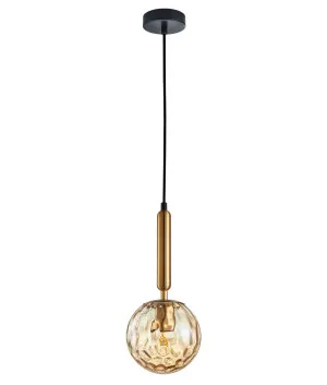 Amber CLA Trattino Sphere Pendant (E27) 1 Light by Compact Lamps Australia, a Pendant Lighting for sale on Style Sourcebook