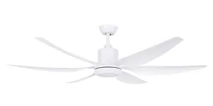 Brilliant Aviator II 66" DC Indoor/Outdoor Ceiling Fan with 20W CCT LED Light and Remote White by Brilliant, a Ceiling Fans for sale on Style Sourcebook