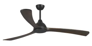 Martec Norfolk Aero DC 86" Smart DC Ceiling Fan with Remote Black & Walnut by Martec, a Ceiling Fans for sale on Style Sourcebook