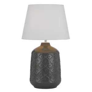 Telbix Baci Ceramic Table Lamp (E27) Grey by Telbix, a Table & Bedside Lamps for sale on Style Sourcebook