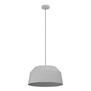 Eglo Contrisa 1 Light Large Pendant Light Grey by Eglo, a Pendant Lighting for sale on Style Sourcebook