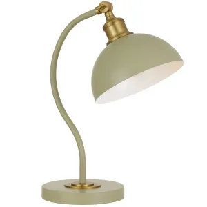 Telbix Brevik 1 Light Table Lamp Green by Telbix, a Table & Bedside Lamps for sale on Style Sourcebook