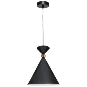 Cougar Krissy 1 Light Small Pendant Black by Cougar, a Pendant Lighting for sale on Style Sourcebook