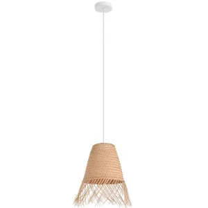 Eglo Aycliffe Cane 40W Pendant Light Natural by Eglo, a Pendant Lighting for sale on Style Sourcebook