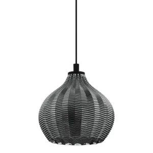 Eglo Tamallat Pendant Light Black by Eglo, a Pendant Lighting for sale on Style Sourcebook