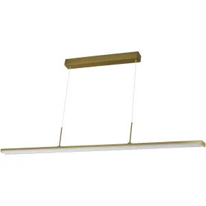 Calibo Dazzle 2000mm Linear LED Pendant Light Brass by Calibo, a Pendant Lighting for sale on Style Sourcebook