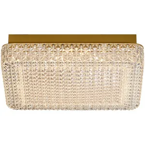 Calibo Gleam Crystalline 400mm Square LED CTC Light Gold by Calibo, a LED Lighting for sale on Style Sourcebook