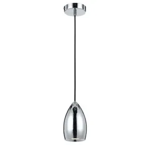 Tolosa 6W COB GU10 LED Metal Shade Pendant Light Chrome by Telbix, a Pendant Lighting for sale on Style Sourcebook