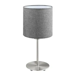 Eglo Pasteri Table Lamp (E27) Grey by Eglo, a Table & Bedside Lamps for sale on Style Sourcebook