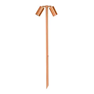 Tivah Copper Exterior IP65 Double Adjustable Spike LED Light 12V MR16 Tri Colour by Havit, a Outdoor Lighting for sale on Style Sourcebook