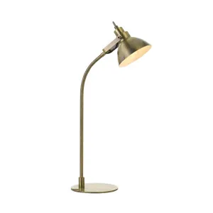 Telbix Gwen Brushed Finish Adjustable Table Lamp (GU10) Antique Brass by Telbix, a Table & Bedside Lamps for sale on Style Sourcebook