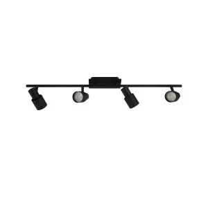 Eglo Davida 2 Black Adjustable LED GU10 Spotlight 4 Light by Eglo, a LED Lighting for sale on Style Sourcebook