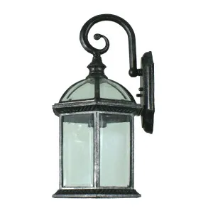 Lode Station Lantern Style Wall Light Antique Black by Lode International, a Outdoor Lighting for sale on Style Sourcebook