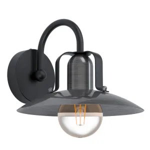 Eglo Kenilworth Vintage Wall Light (E27) Black by Eglo, a Wall Lighting for sale on Style Sourcebook