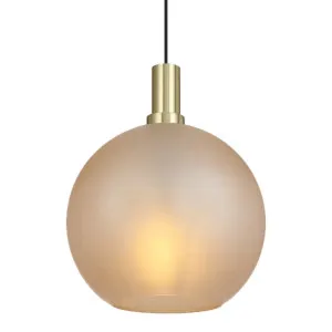 Telbix Patino Medium Glass Pendant (E27) Amber by Telbix, a Pendant Lighting for sale on Style Sourcebook