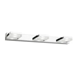 Cougar Cube Chrome Dimmable LED Cool White Vanity Wall Light 3 Light by Cougar, a LED Lighting for sale on Style Sourcebook